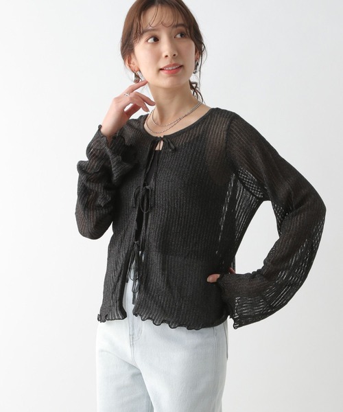 レプシィム　かつこさんプロデュース　ブラック カーディガン フリーサイズ レプシィム新品 ！！かつこさんブラックカーディガン - メルカリ