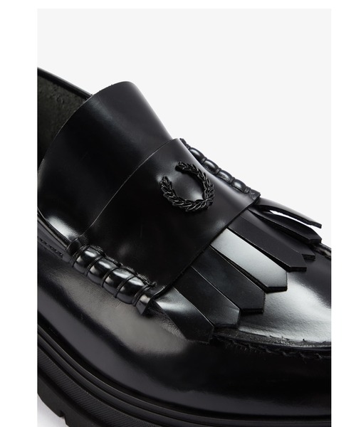 FRED PERRY B5316 ローファー ブラック UK7 25.5cm相当 FRED PERRY B5316 ローファー ブラック UK7 25.5cm相当 靴 - 靴