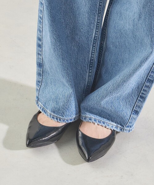 SHIPS（シップス） パンプス 2WAY バックル スリング バック フラット