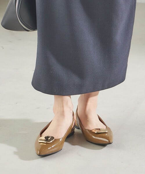 SHIPS（シップス） パンプス 2WAY バックル スリング バック フラット