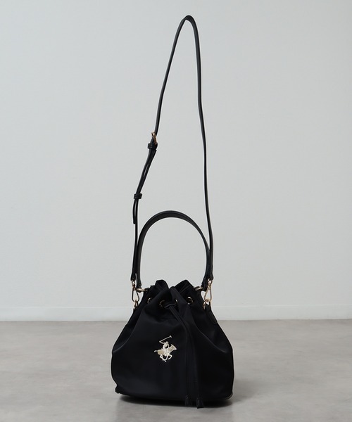 【BEVERLY HILLS POLO CLUB】国内発送 ショルダー 巾着型バッグ BEVERLY HILLS POLO CLUB ハンドバッグ 「Beverly Hills Polo