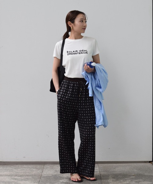 ❤︎ドレステリア❤︎ 新品　エスニックヴィンテージプリントイージーパンツ　Ｍ ウエストゴム／小紋柄】エスニックヴィンテージプリントイージー
