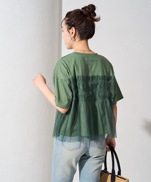 FREAK'S STORE tシャツ 限定展開 チュール フリル ドッキング