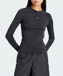 adidas tシャツ アディカラー シアー スリーストライプス 長袖T