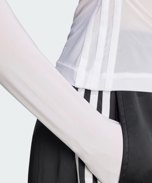 adidas tシャツ アディカラー シアー スリーストライプス 長袖T