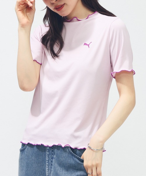 PUMA tシャツ プーマ SUMMER SS リブ Tシャツ レディース