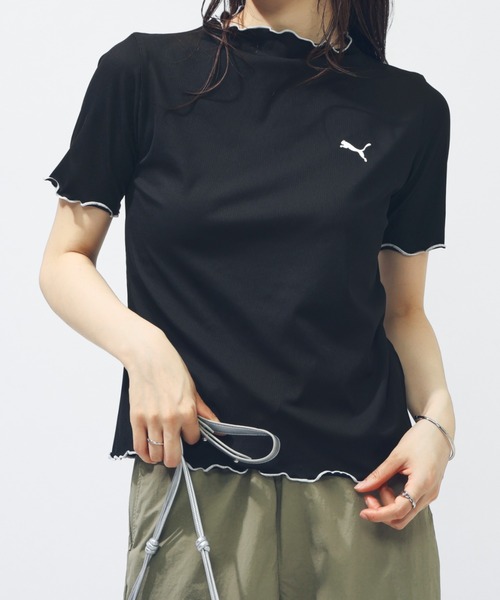 プーマ　シャツ　レディース プーマ（PUMA）（レディース）グラフィック 半袖Tシャツ 684178 02 WHT