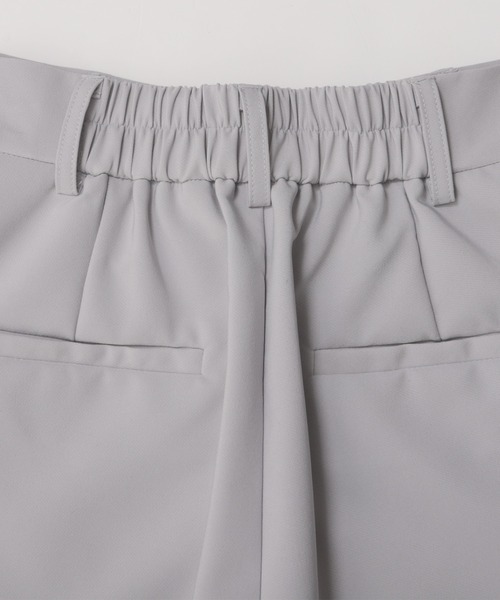 Fit more パンツ はしごスカラップテーパードパンツ レディース