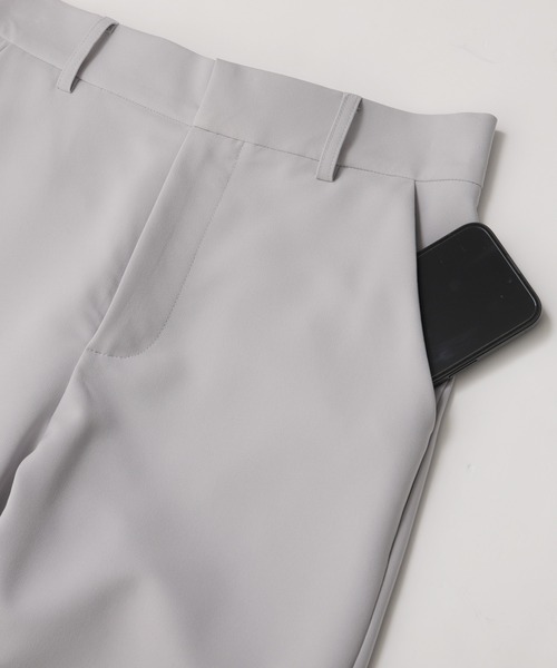 フィットモア　スカラップパンツ　定価7990円 Fit more パンツ はしごスカラップテーパードパンツ レディース