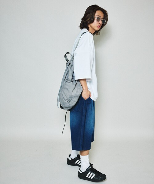 ヴィンテージ加工 ワイドジーンズ ルーズシルエット ストリート SERACE ジーンズ 「SERACE」Loose silhouette vintage denim