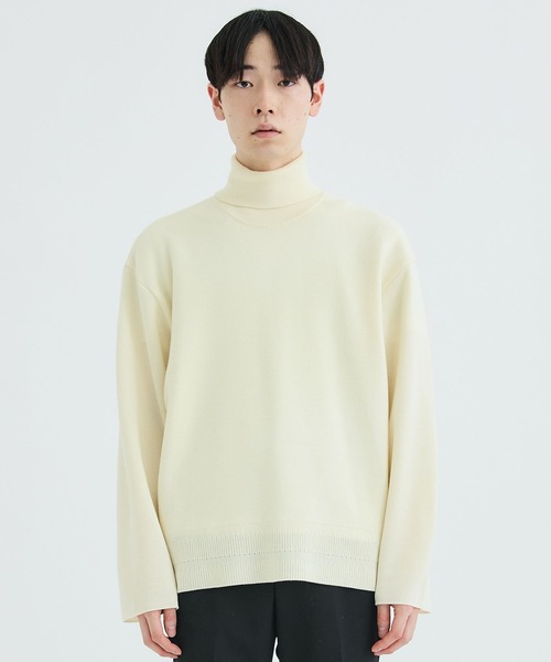 「WRAPINKNOT」 タートルネックニット 2 グリーン メンズ_画像3