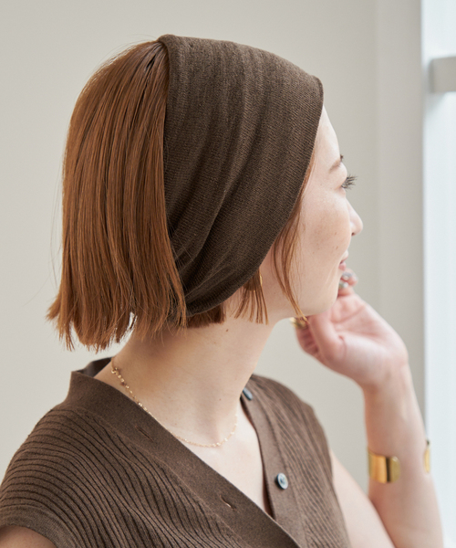 Spick＆Span ヘアバンド リネンコットンニットターバン
