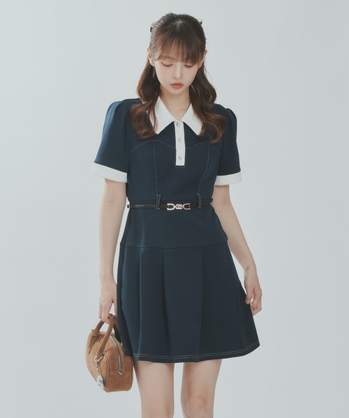 Lallana ワンピース レトロクラシックポロワンピース / Retro