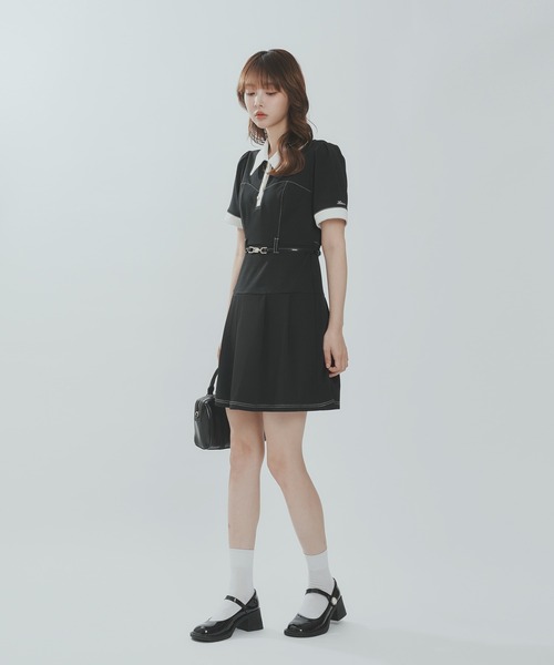 Lallana ワンピース レトロクラシックポロワンピース / Retro