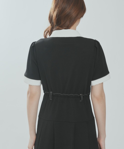 ララーナ レトロクラシックポロワンピース ネイビー レトロクラシックポロワンピース / Retro classic polo onepiece
