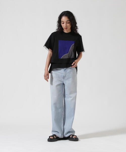 AULA AILA（アウラ アイラ） tシャツ 別注メッシュコンビネーションT