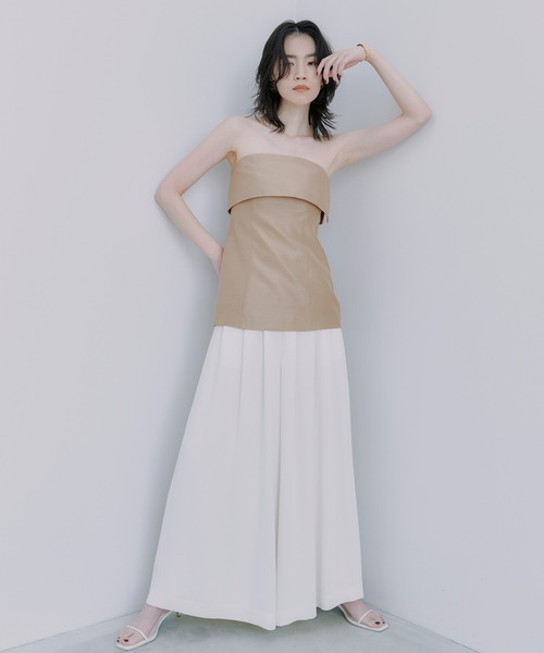 anuans（アニュアンス） チューブトップ ベアトップ シャンタンベア