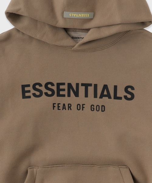 21SS FEAR OF GOD ESSENTIALS Kids プルオーバー パーカー FEAR OF GOD ESSENTIALS Kids Logo Popover Hoody Light Oatmeal