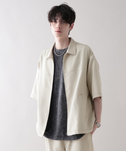 シャツ 「セットアップ対応」配色ステッチ/オーバーサイズシャツ メンズ | RAGEBLUE | 12