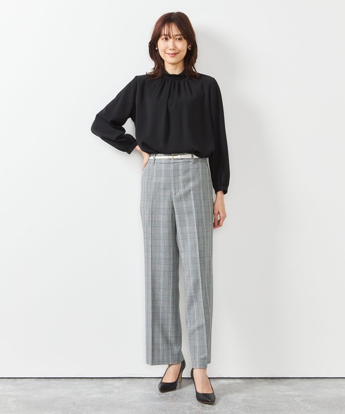 チャコール ふくなな様 POTTERY GLITTER MOCKNECK SHORT SLEEVE JUMPSUIT