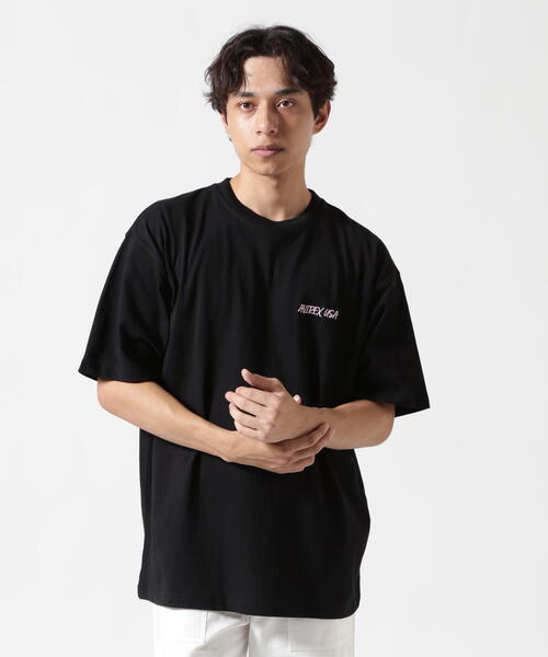 AVIREX☆限定 GRAFFITI EMBROIDERY Tシャツ コットン 半袖 全3色 直営店限定》GRAFFITI EMBROIDERY T-SHIRT | AVIREX