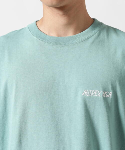 AVIREX☆限定 GRAFFITI EMBROIDERY Tシャツ コットン 半袖 全3色 直営店限定》GRAFFITI EMBROIDERY T-SHIRT | AVIREX