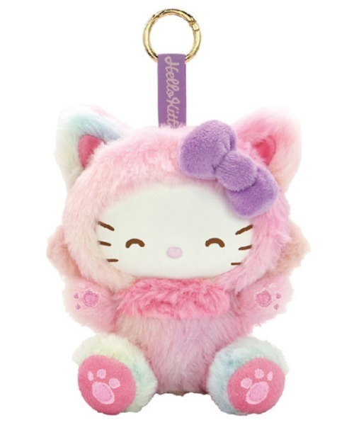 キーホルダー 残りわずか！ハローキティ ファインフェイスキャット