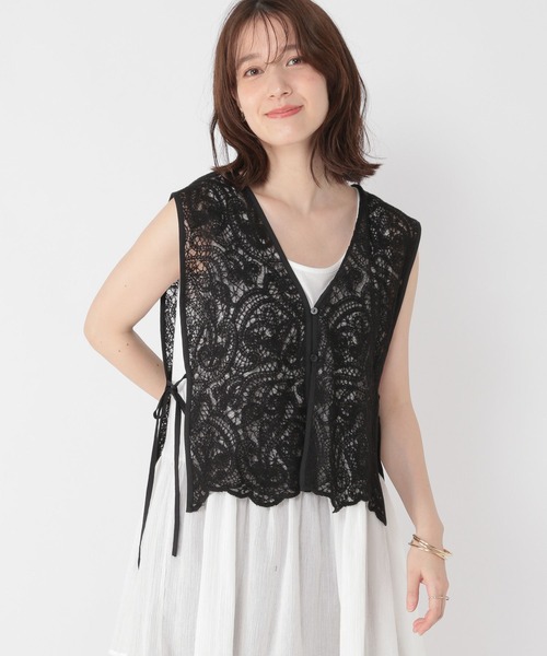 ベスト ジレ コードレースジレ レディース N.Natural Beauty Basic ベスト ジレ コードレースジレ
