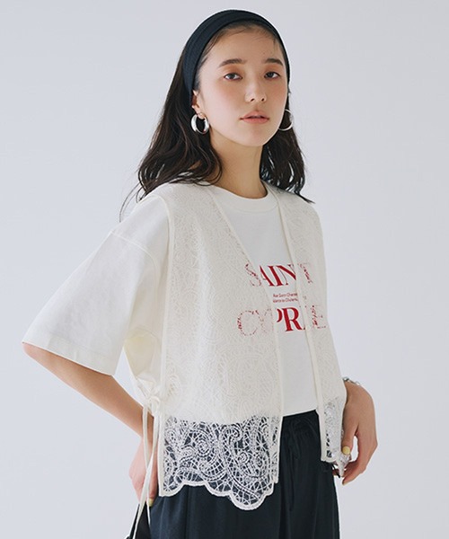 ベスト ジレ 「natural by clip/bulbul」12ゲージドライコットン襟付きベスト レディース natural by clip/bulbul>>12ゲージドライコットン襟付きベスト