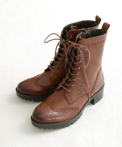 MODE KAORI（モードカオリ） ブーツ メダリオンレースアップブーツ