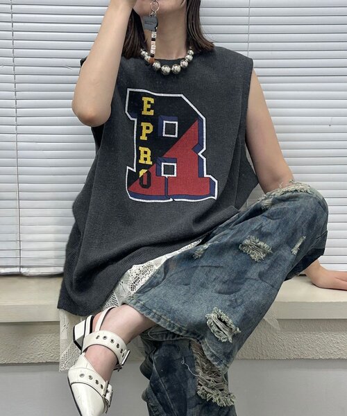 タンクトップ ノースリーブ 「RePRODUCTION LABEL / リプロダクションレーベル」アソートヴィンテージフェードノースリーブサーマル レ