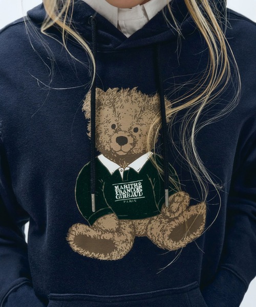 MARITHE + FRANCOIS GIRBAUD パーカー DOODLE BEAR HOODIE