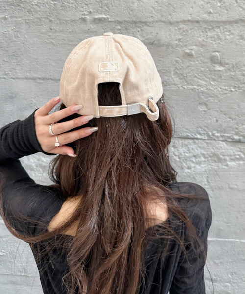 MLB Korea ビンテージ　ファー付きキャップ ベージュ　フライトキャップ MLB】Vintage Fur Earflap Cap ファーイヤーフラップキャップ (MLB