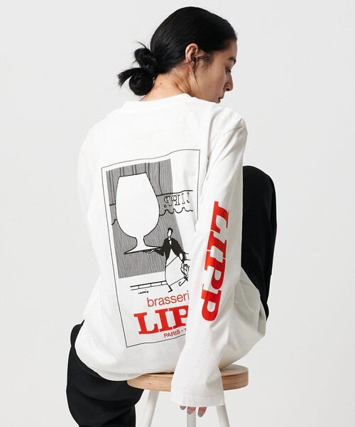 tシャツ 「Gift Shop」Brasserie LIPP ロングスリーブTシャツ レディース