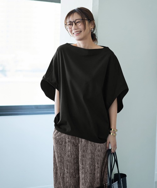 tシャツ 「ものづくりJAPAN」DIORAMA ボートネックドルマンTシャツ レディース