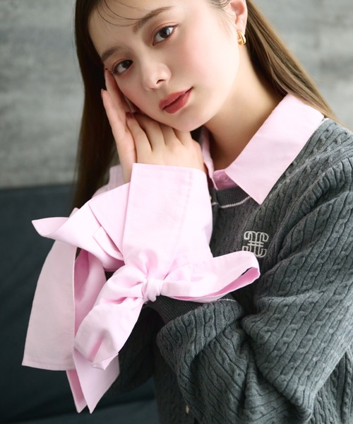 新品☆JILLSTUARTｱｲﾅｼﾌｫﾝﾌﾞﾗｳｽ☆ﾘﾎﾞﾝ☆ｼﾞﾙｽﾁｭｱｰﾄ JILL by JILL STUART（ジルバイジルスチュアート） ブラウス シャツ
