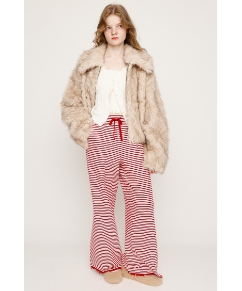 SLY スラックス パンツ 「2025AW」BORDER KNIT RELAX PT