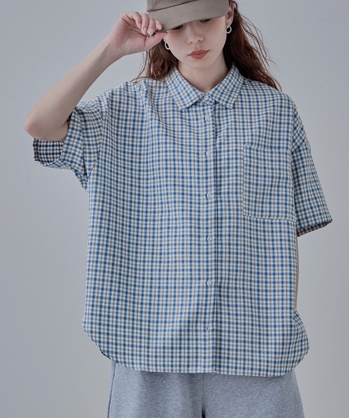 「etoll.」 半袖シャツ M グレー レディース_画像2