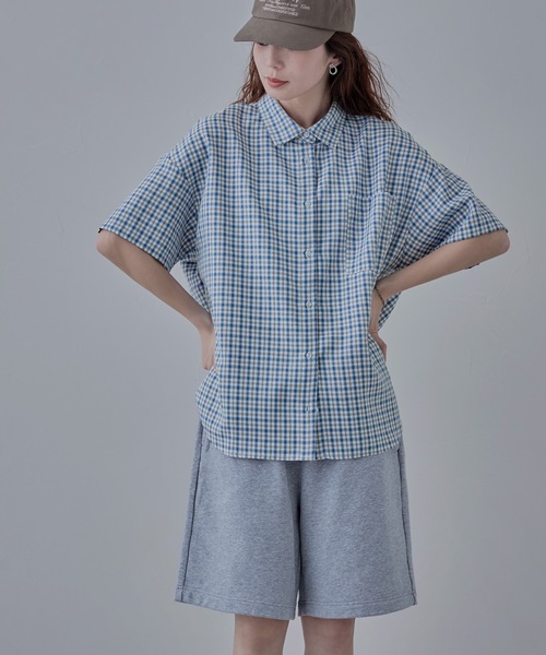 「etoll.」 半袖シャツ M グレー レディース_画像4