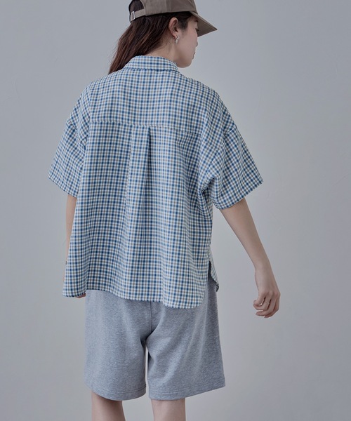 「etoll.」 半袖シャツ M グレー レディース_画像5