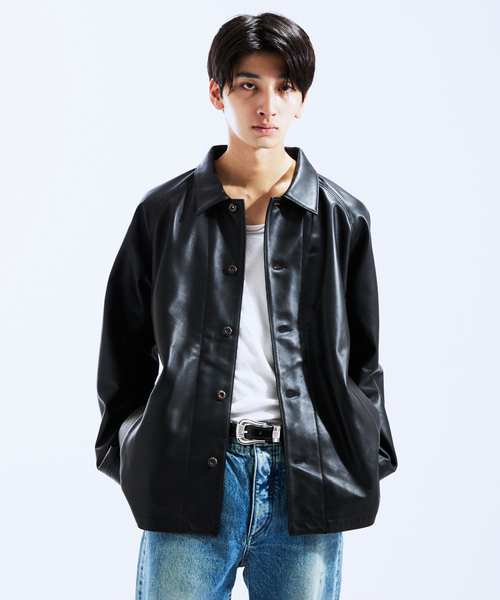 メンズ　Schott 黒　革ジャン　42 Schott N.Y.C 革ジャン ライダース Schott/ショット 別注