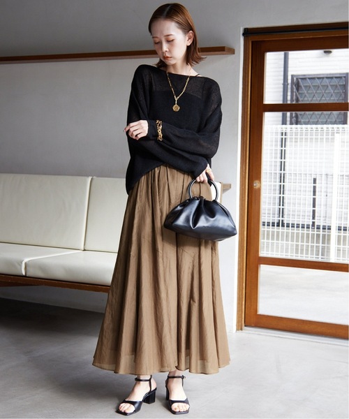 SLOBE IENA（スローブイエナ） フレアスカート FREE ブラウン