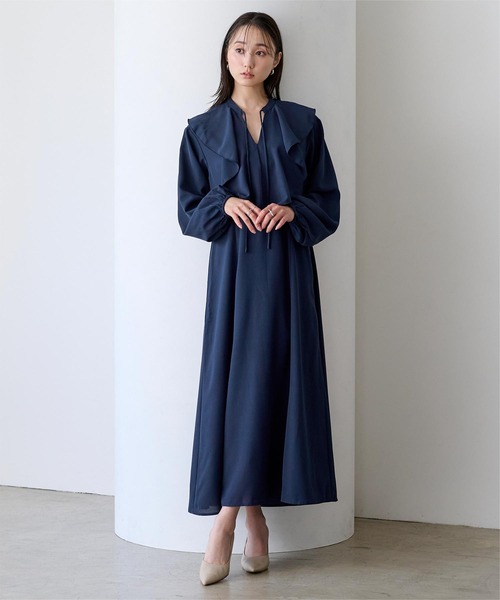 ラッフルフリルワンピース ur's（ユアーズ） ワンピース ラッフルフリルワンピース : ZOZOTOWN