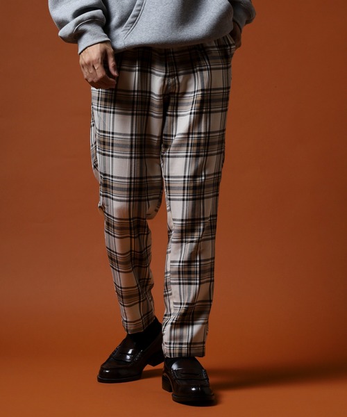 FUNALIVE（ファンアライブ） スラックス 先染めアンクルテーパード