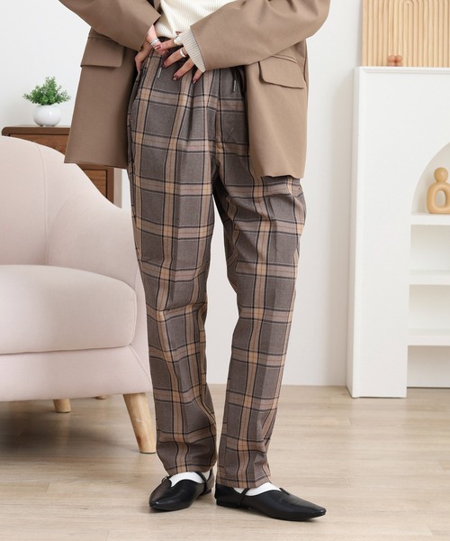 FUNALIVE（ファンアライブ） スラックス 先染めアンクルテーパード