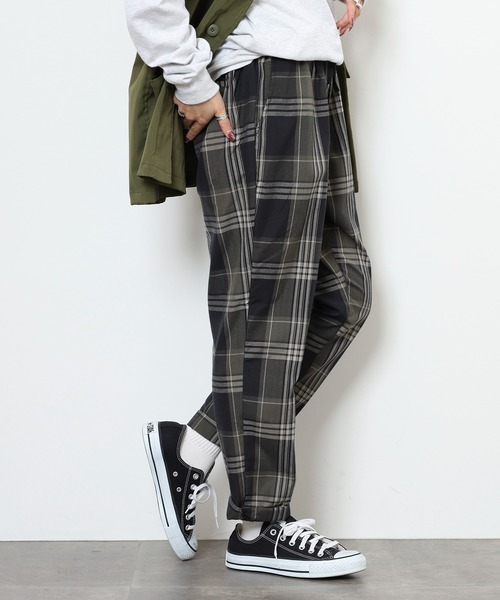 FUNALIVE（ファンアライブ） スラックス 先染めアンクルテーパード