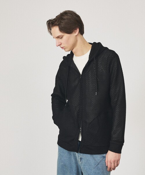 ABAHOUSE（アバハウス） パーカー シェルニット ダブルジップパーカー