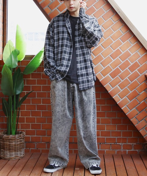 South2 West8 XL ネルシャツ ブラック/ホワイトチェック 8 シャツ チェックネルシャツ メンズ レディース : ZOZOTOWN Yahoo!店