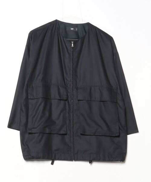 HARE オーバーサイズジップアップジャケット HARE（ハレ） ジップアップブルゾン S ネイビー メンズ : ZOZOTOWN