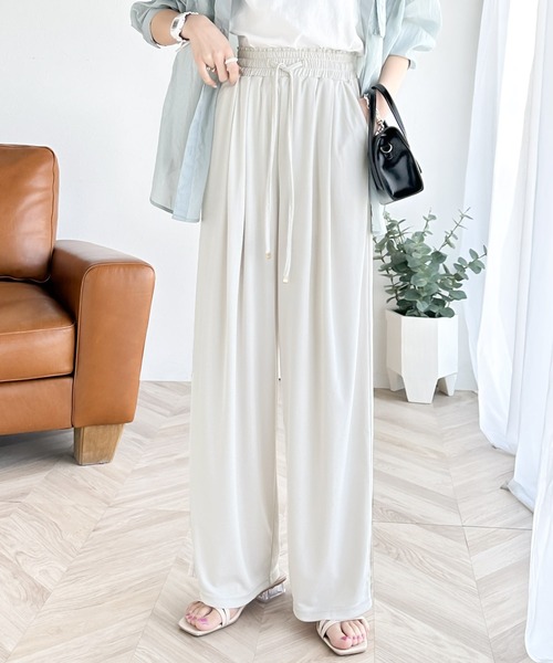 「classicalelf」 イージーパンツ X-LARGE アイボリー レディース_画像3